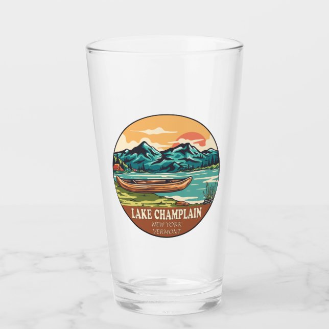 See Champlain Boating Fishing Emblem Glas (Vorderseite)
