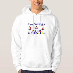 See Champlain VT-Signal-Flaggen Hoodie