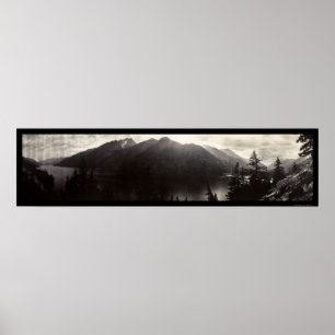 See Chelan, WA Kaskaden-GebirgsFoto 1908 Poster