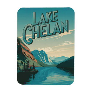 See Chelan Washington Vintage Magnet