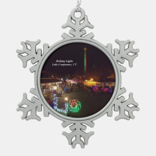 See Compounce Schneeflocke-Verzierung 1 Schneeflocken Zinn-Ornament