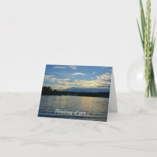 See der Ozarks Blue Sunset Denken Sie an U-Karte Karte
