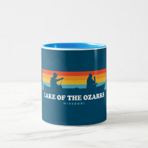 See des Ozarks Missouri Kanus Zweifarbige Tasse