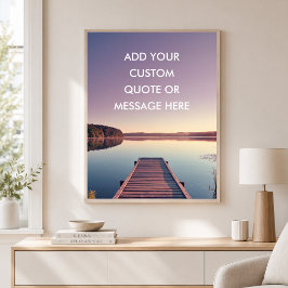 See Dock Sonnenuntergang - Erstelle Dein eigenes M Poster