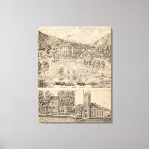 See Dunmore Haus in Salisbury Leinwanddruck