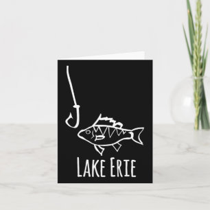 See Erie Pennysylvania Fischfang Hook Perch Tr Karte