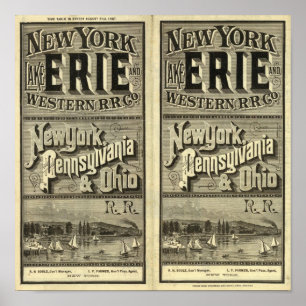 See Erie und Western Eisenbahn Poster