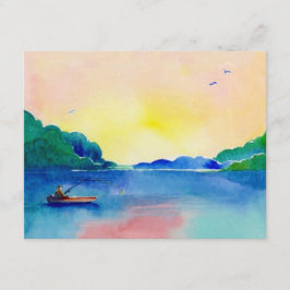 See-Fischen-Ruhestand in der Aquarell-Einladung Einladung