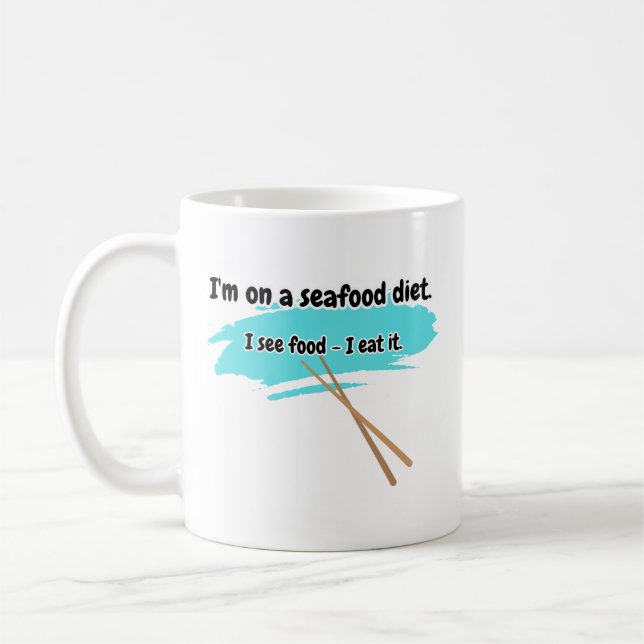 See-Food Diet Program Kaffeetasse (Links)