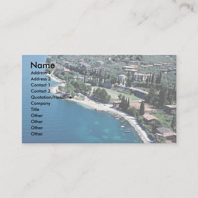 See Garda, Italien Visitenkarte (Vorderseite)