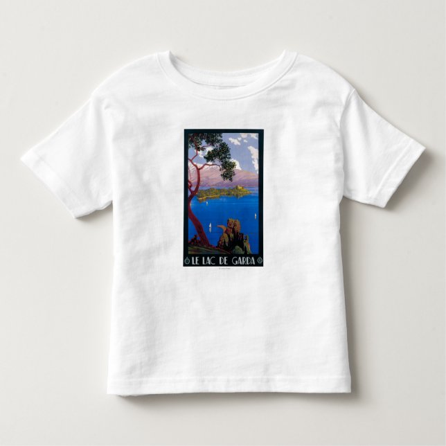 See Garda Reise-förderndes Plakat Kleinkind T-shirt (Vorderseite)