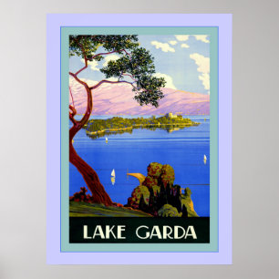 See Garda ~ Vintage italienische Reise Poster