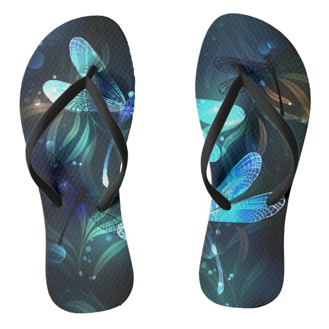 See Glühende Libellen Flip Flops (Fußbett)