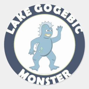 See Gogebic Monster Runder Aufkleber