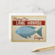 See Havasu Fisch Vintage Reise Postkarte (Vorderseite/Rückseite Beispiel)