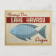 See Havasu Fisch Vintage Reise Postkarte (Vorderseite)