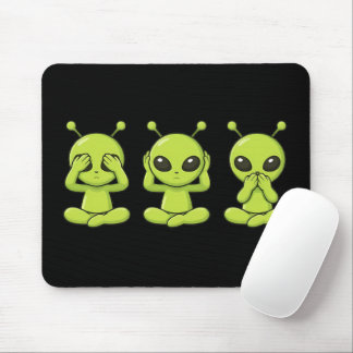 See, Hear, Speak No Evil Mousepad