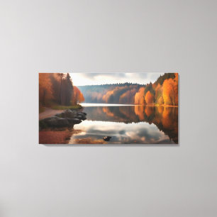 See im Herbst Leinwanddruck