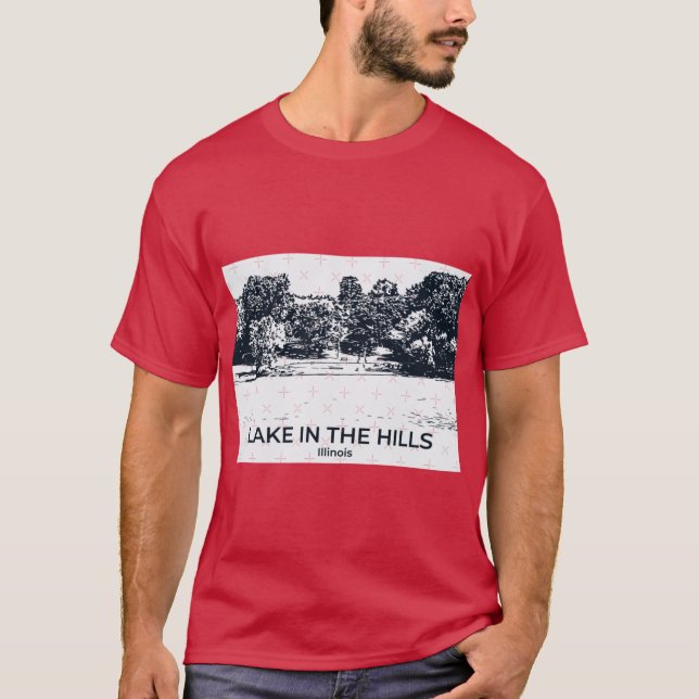 See im Hügel Illinois Oversized T-Shirt (Vorderseite)