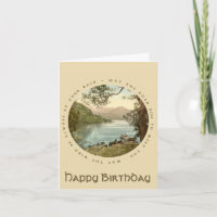 See in Kerry Irland Vintage Happy Birthday Karte