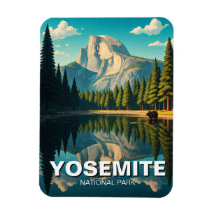 See in Yosemite National Park Half Dome Magnet