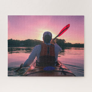 See-Kajakfahren bei Sonnenuntergang Puzzle