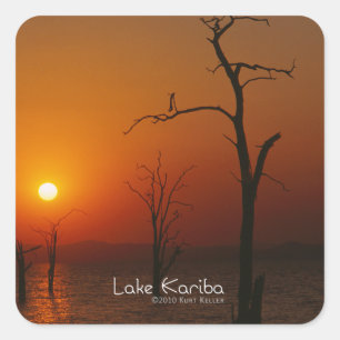 See Kariba Quadratischer Aufkleber
