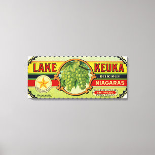 See Keuka Niagara Trauben-Aufkleber 2 Leinwanddruck