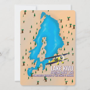 See Kivu Great African Lake Reise Karte.