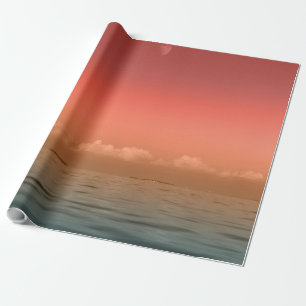 See, Land und Himmel Wunderschöne Landschaft Geschenkpapier