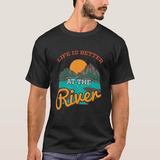 See - Leben ist besser am Fluss T-Shirt (Vorderseite)