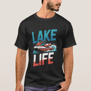 See Leben Jetski-Fahrer Distressed Sommer Grafik T-Shirt