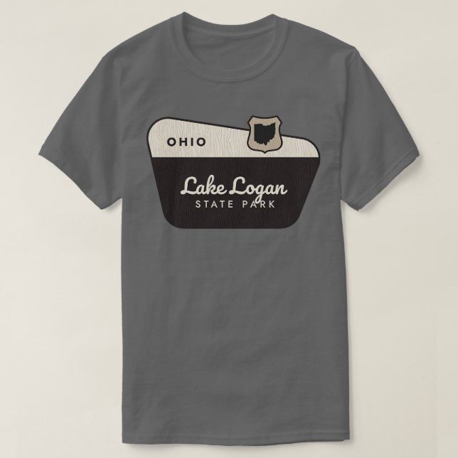 See Logan Staat Park Ohio Herzlich willkommen T-Shirt (Design vorne)