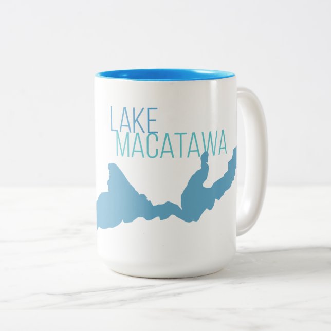 See Macatawa, Ottawa County, Michigan Zweifarbige Tasse (VorderseiteRechts)