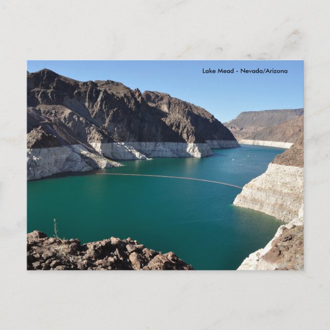 See Mead nähe Hoover Dam Postkarte (Vorderseite)
