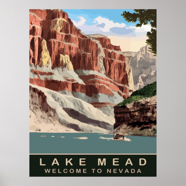 See Mead, Nevada, Reisen Poster (Vorne)