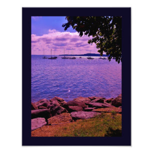 See Mendota Boote Fotodruck