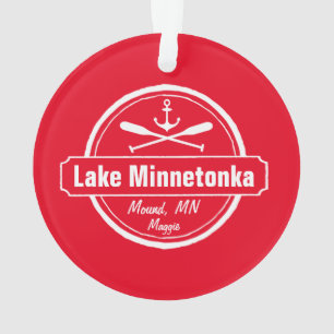 See Minnetonka Minnesota Ankerstadt und -name Ornament