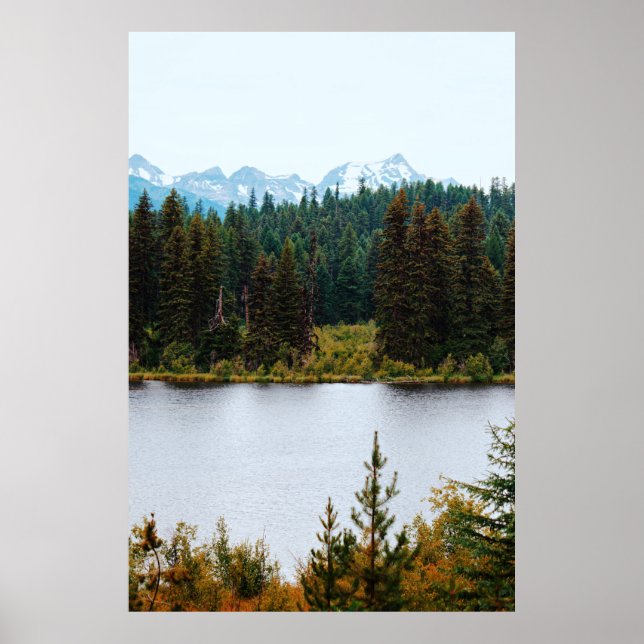 SEE MIT BÄUMEN AUF SEITEN POSTER (Vorne)