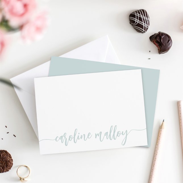 See | Moderner Name Personalisiert Mitteilungskarte (Von Creator hochgeladen)