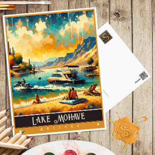See Mohave, Arizona Vintage-Malerei Postkarte