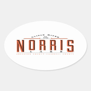 See Norris Ovaler Aufkleber