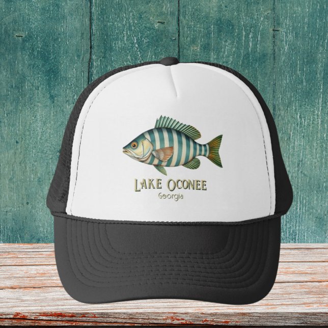 See Oconee Georgia Seefisch Truckerkappe (Von Creator hochgeladen)