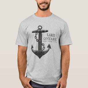 See ONTARIO Not leidender nautischer Piratenanker T-Shirt