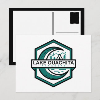 SEE OUACHITA arkansas moon hexa Postkarte