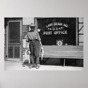 See Ozark Fisherman, 1930er Poster