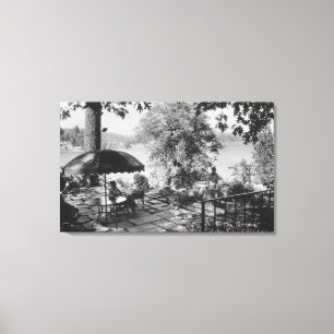 See-Pfeilspitze, Kalifornien-Häuschen-Ansicht u. Leinwanddruck