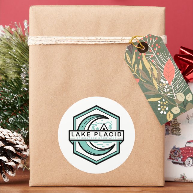 SEE PLACID moon hexa Runder Aufkleber (Feiertag)