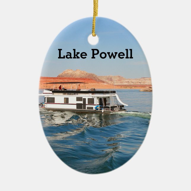 See Powell, Hausboot, das Wellen, Arizona macht Keramik Ornament (Vorne)