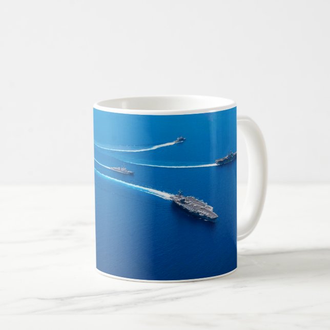 SEE-POWER - Tasse der US-Marine-Schiffe (VorderseiteRechts)